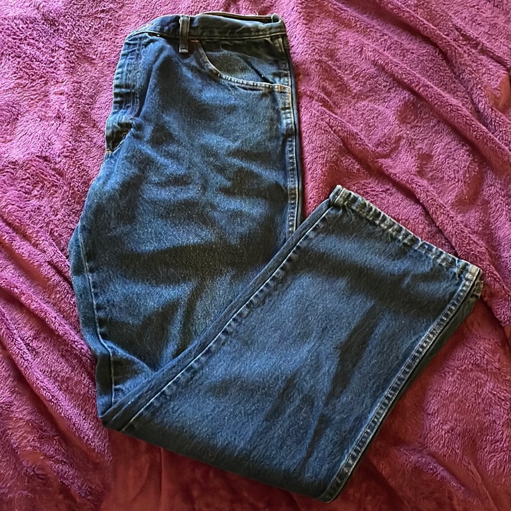 Rustler 100% Cotton Blue Jeans, 38x32